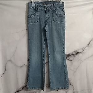 SO decorative pocket heart blue jeans Size 14